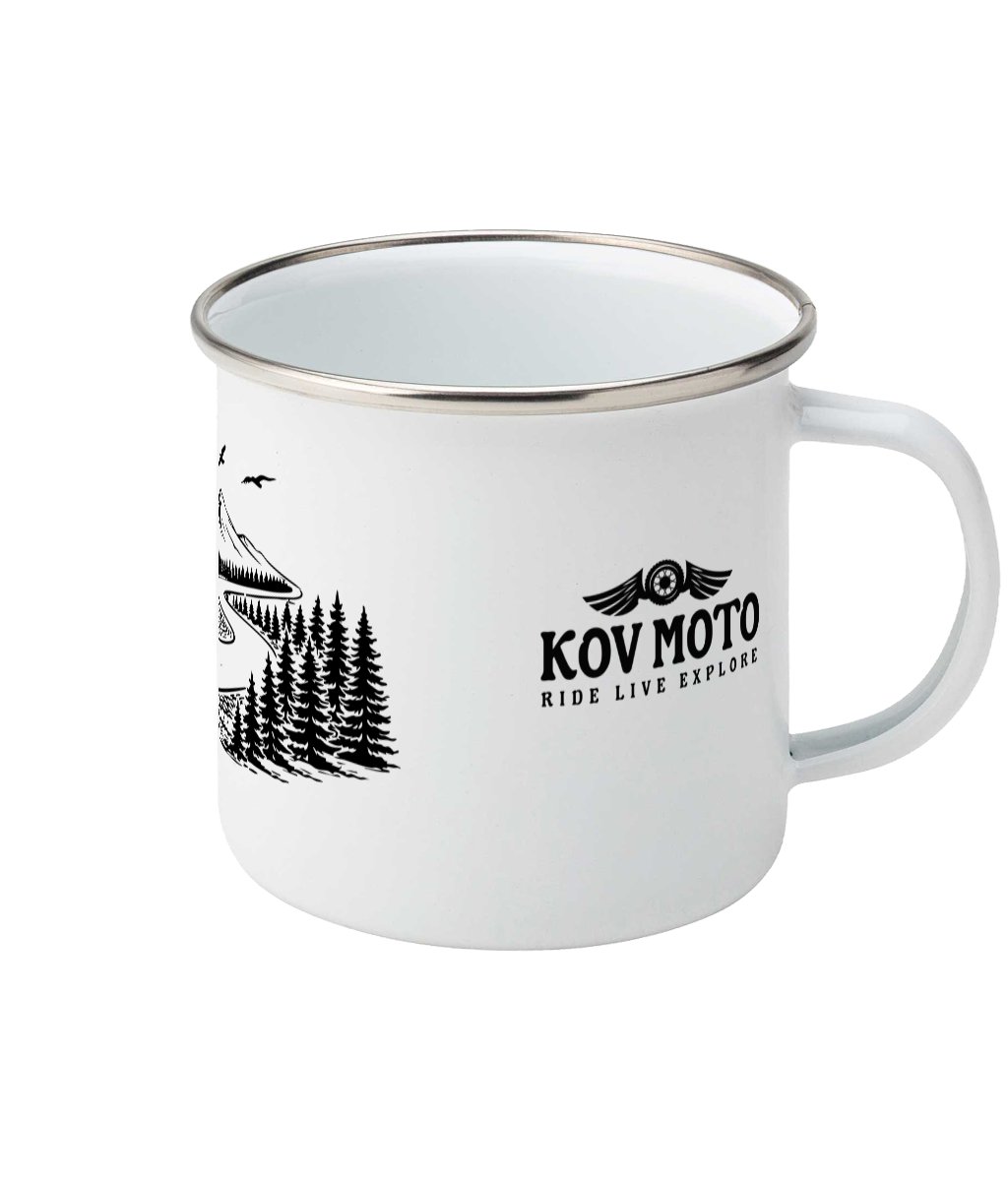 Road to nowhere enamel mug
